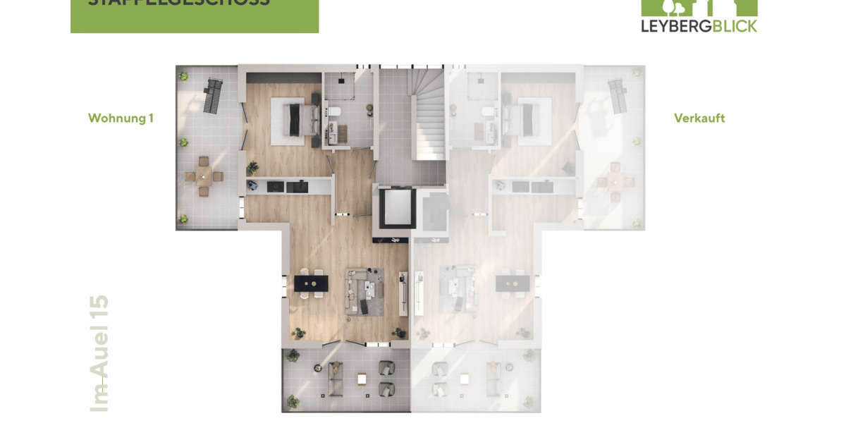 Etagenwohnung Bad Honnef Aegidienberg - 2 Zimmer, 77 m&sup2;, 436.700&euro; | Angebot:26674997
