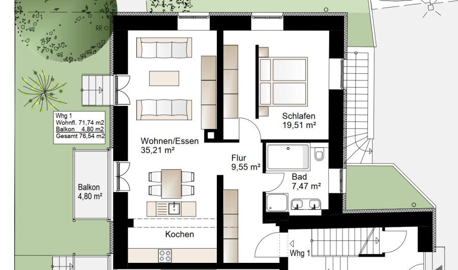 3 Altbau Loft Wohnungen am Lech: 73+82+64 qm, kernsaniert, Balkon, Parkett, Küche, ruhig, nähe KUKA, provisionsfrei