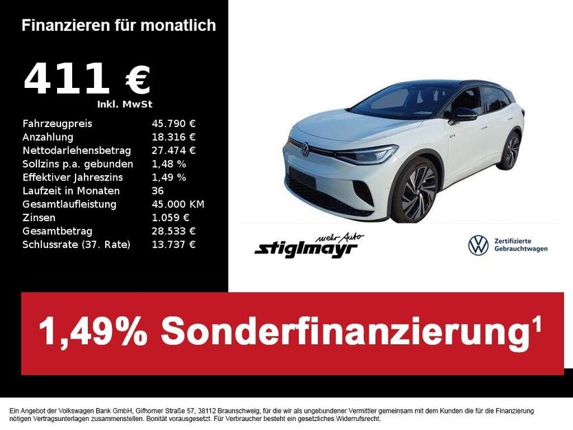 VW ID.4 15.229 km 45.790 € Schrobenhausen 86529