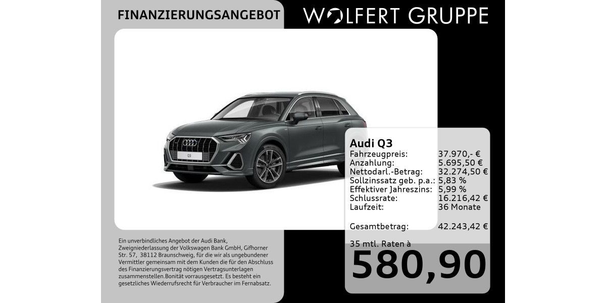 Audi Q3 39.100 km 37.970 &euro; Buergstadt 63927