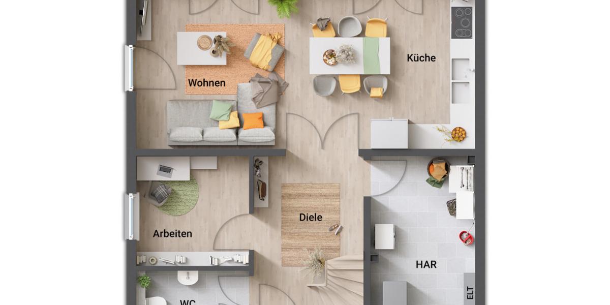 Stadthaus in Rottmersleben für Familien und Paare - Exzellentes Preis-Leistungs-Verhältnis, inkl. Hausbau-Schutzbrief! 4 zimmer