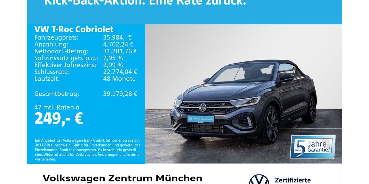 VW T-Roc 5.483 km 35.246 &euro; München 80687