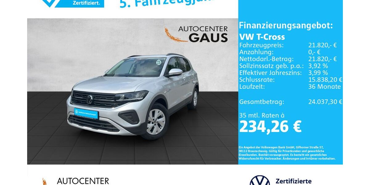VW T-Cross 4.058 km 21.820 &euro; Bielefeld 33699