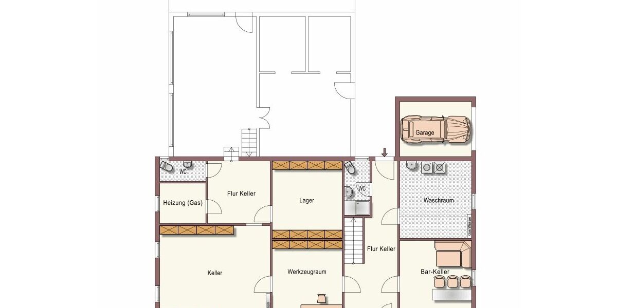 Provisionsfrei* Geräumiges, zentralgelegenes 6-Zimmer Einfamilienhaus mit Gewerbeeinheit in Eilshausen - Einfamilienhaus Hiddenhausen | Angebot:26689390