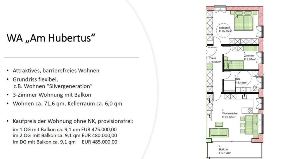 Etagenwohnung Oberstdorf Gebrgoibe - 3 Zimmer, 71 m&sup2;, 485.000&euro; | Angebot:25821417