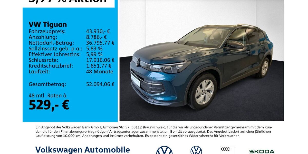 VW Tiguan 7.500 km 43.930 &euro; Leipzig 04178