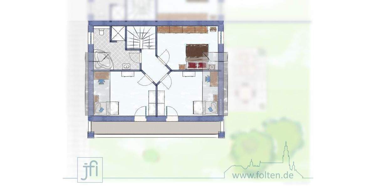 Moderne Haushälfte mit Wärmepumpe, zwei Bädern und überdachter Terrasse 4 zimmer