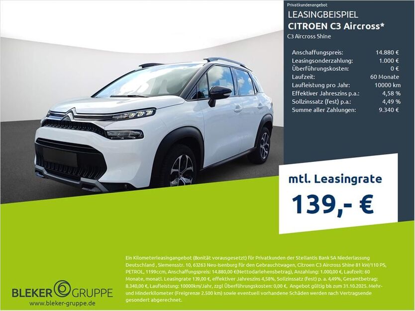 Citroen C3 Aircross 20.622 km 14.880 € Münster - Amelsbüren 48163
