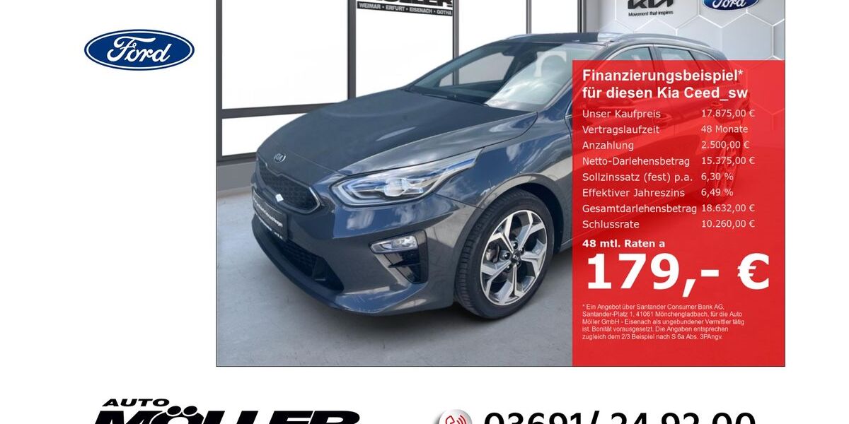 Kia ceed Sportswagon 41.650 km 17.875 &euro; Eisenach 99817