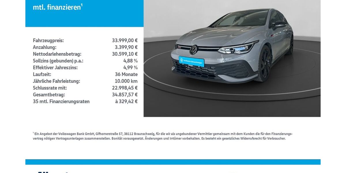VW Golf 54.472 km 33.669 &euro; Nordhausen 99734