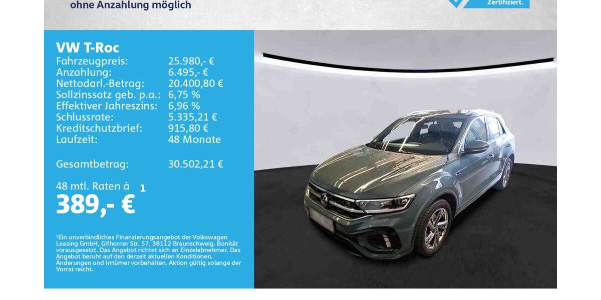 VW T-Roc 40.000 km 25.980 &euro; Würzburg 97076