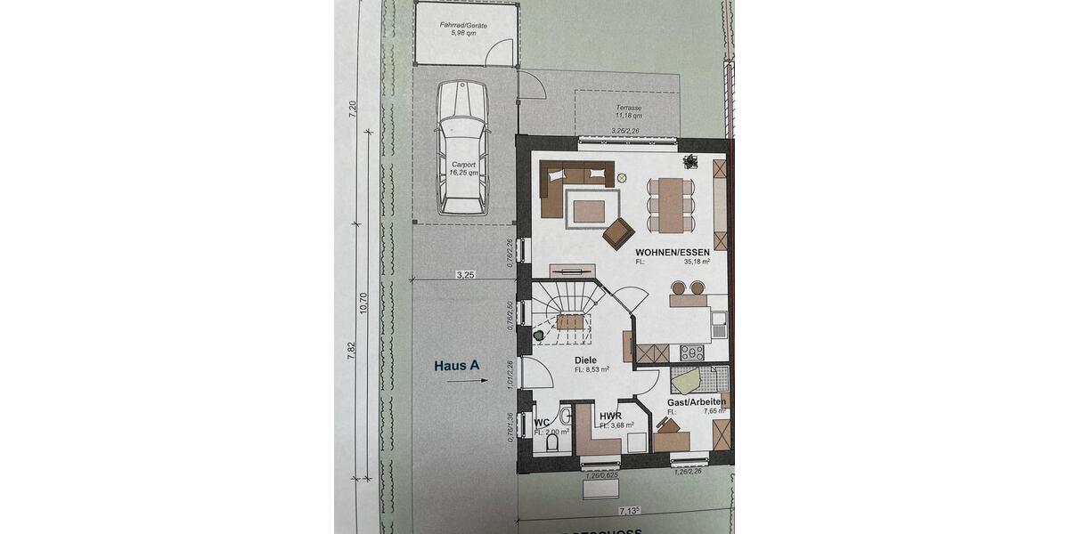 Doppelhaushälfte (Haus a) m. Carport und Terrasse 5 zimmer