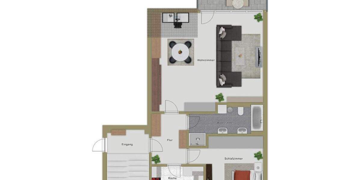 Etagenwohnung Velbert Nierenhof - 2 Zimmer, 74 m&sup2;, 189.000&euro; | Angebot:23954356