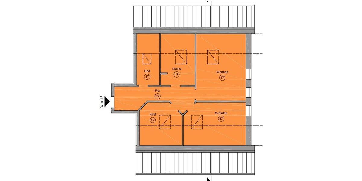 Dachgeschoßwohnung Klütz - 3 Zimmer, 75 m&sup2;, 620&euro; | Angebot:26198520