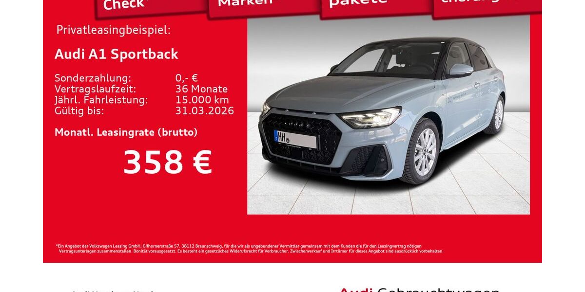 Audi A1 1.890 km 29.320 &euro; Hamburg 22419