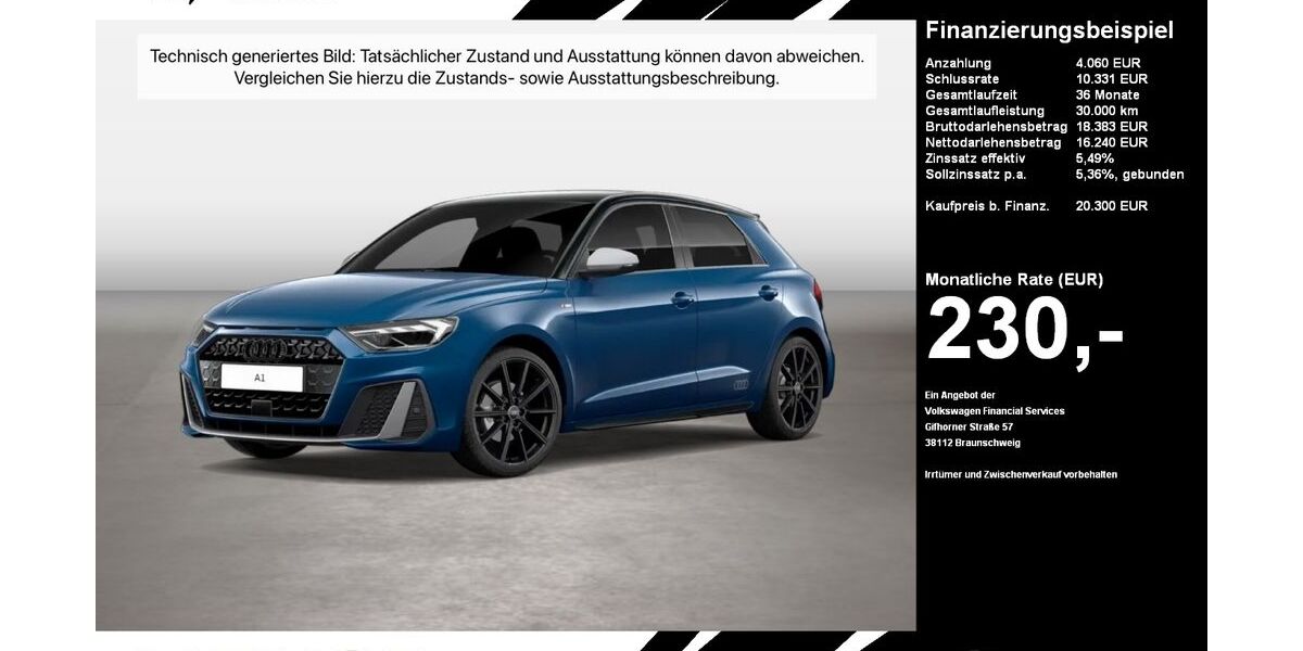 Audi A1 53.925 km 20.300 &euro; Oelde (Stromberg) 59302