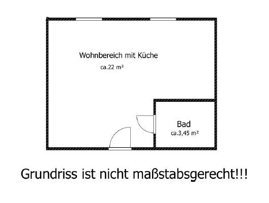 Etagenwohnung Bernsdorf - 1 Zimmer, 36 m&sup2;, 180&euro; | Angebot:21289547