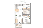 Etagenwohnung Schiffweiler - 2 Zimmer, 53 m&sup2;, 194.970&euro; | Angebot:25780760