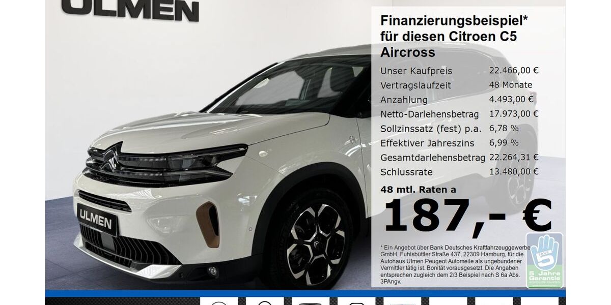 Citroen C5 Aircross 14.672 km 22.466 &euro; Düsseldorf 40233