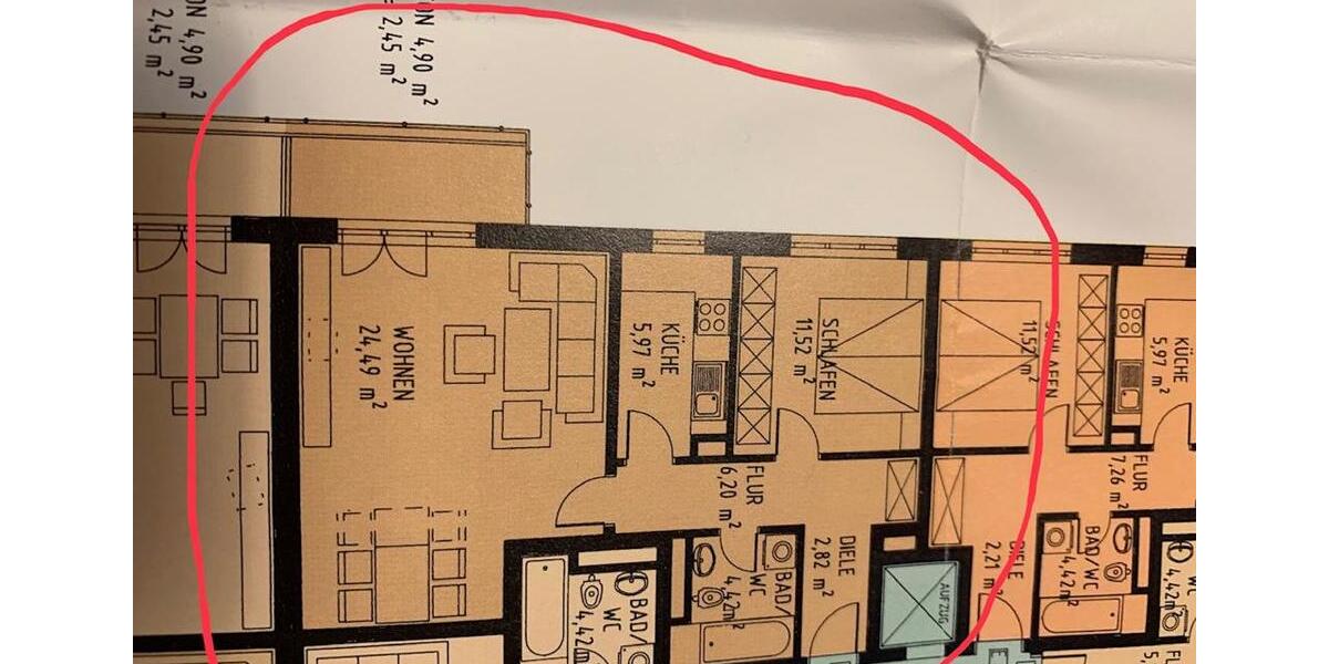 Etagenwohnung Neutraubling - 2 Zimmer, 55 m&sup2;, 253.000&euro; | Angebot:26425418