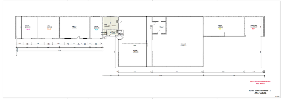 Gewerbeobjekt Tülau - 80&euro; | Angebot:25331295