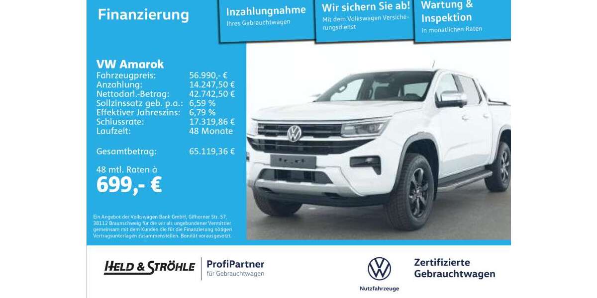 VW Amarok 11.003 km 56.990 &euro; Ulm 89079