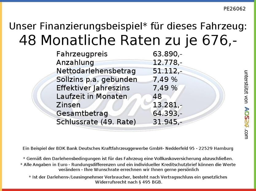 Ford Tourneo Custom 4.000 km 63.890 € Unterpleichfeld 97294