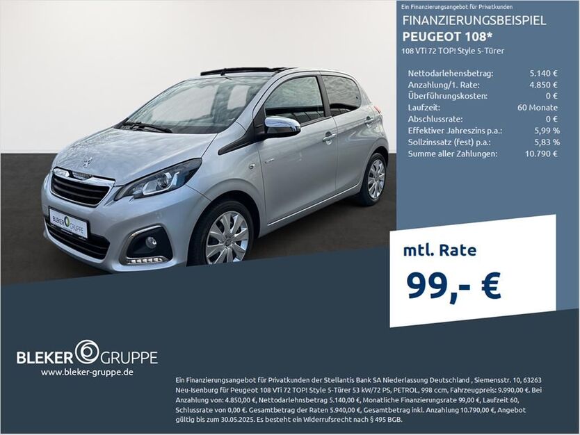 Peugeot 108 39.042 km 9.990 € Dülmen 48249