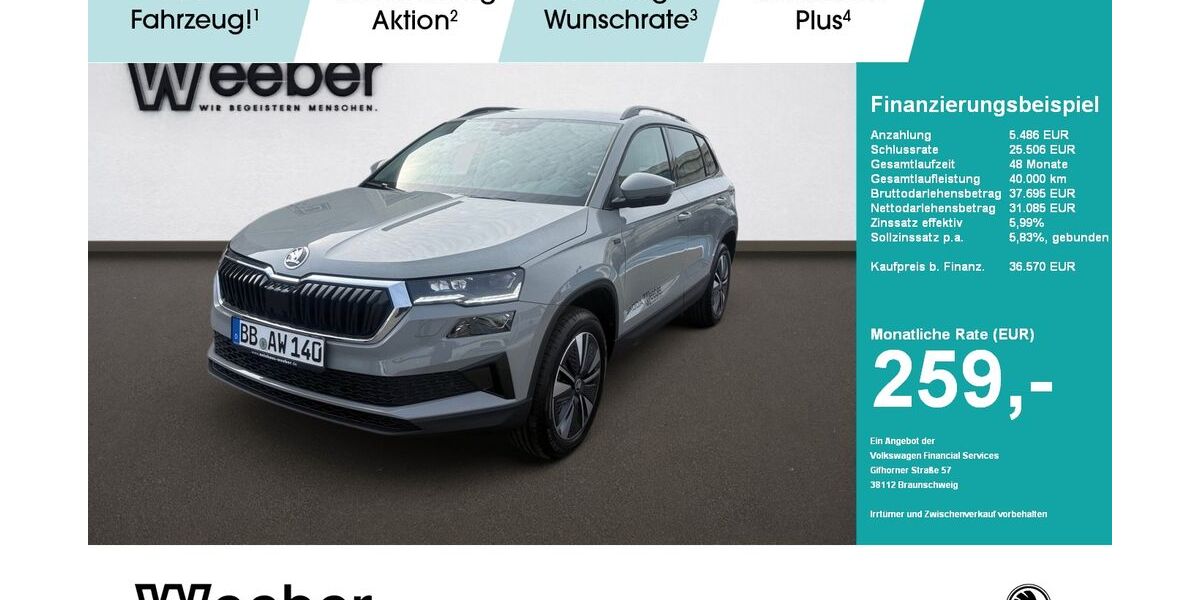 Skoda Karoq 3.499 km 36.570 &euro; Weil der Stadt 71263