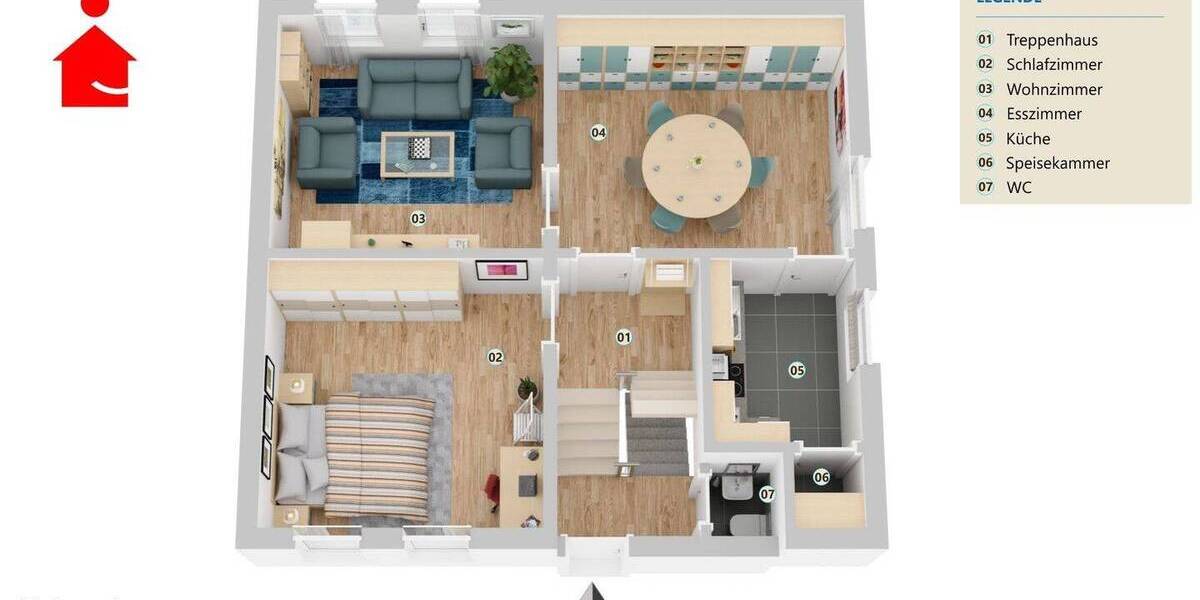 Doppelhaushälfte Steinfurt Borghorst - 6 Zimmer, 103 m&sup2;, 199.000&euro; | Angebot:26053702