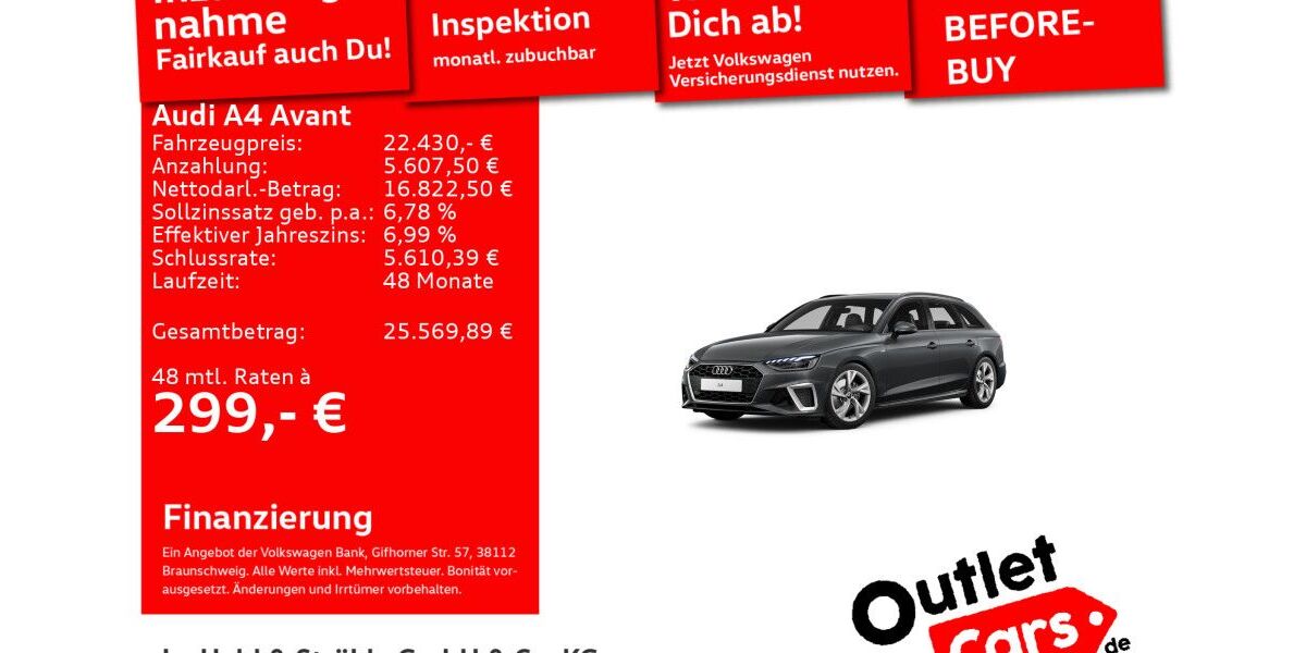 Audi A4 94.360 km 22.430 &euro; Senden 89250