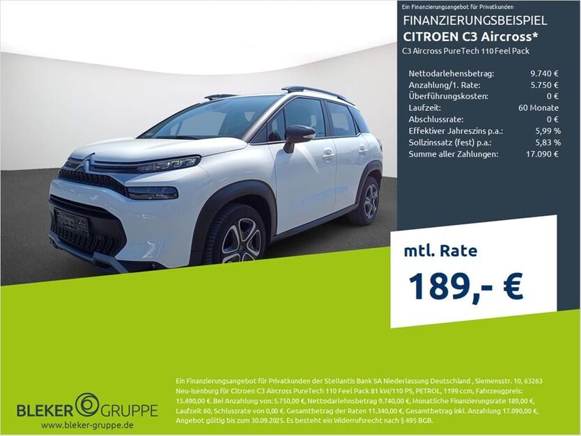 Citroen C3 Aircross 36.035 km 14.380 € Borken 46325