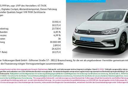 VW Touran 21.999 km 33.901 &euro; Ingolstadt 85053