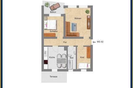 Wohnung zum Kaufen in Eitelborn 79.000 € 56 m² 2 zimmer