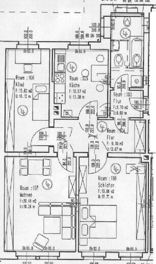 Etagenwohnung Döbeln - 3 Zimmer, 82 m&sup2;, 92.000&euro; | Angebot:24051910