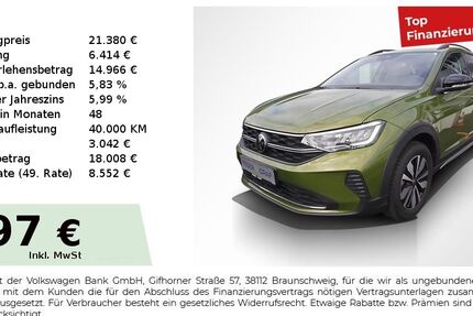VW Taigo 5.587 km 21.380 € Fürth 90763