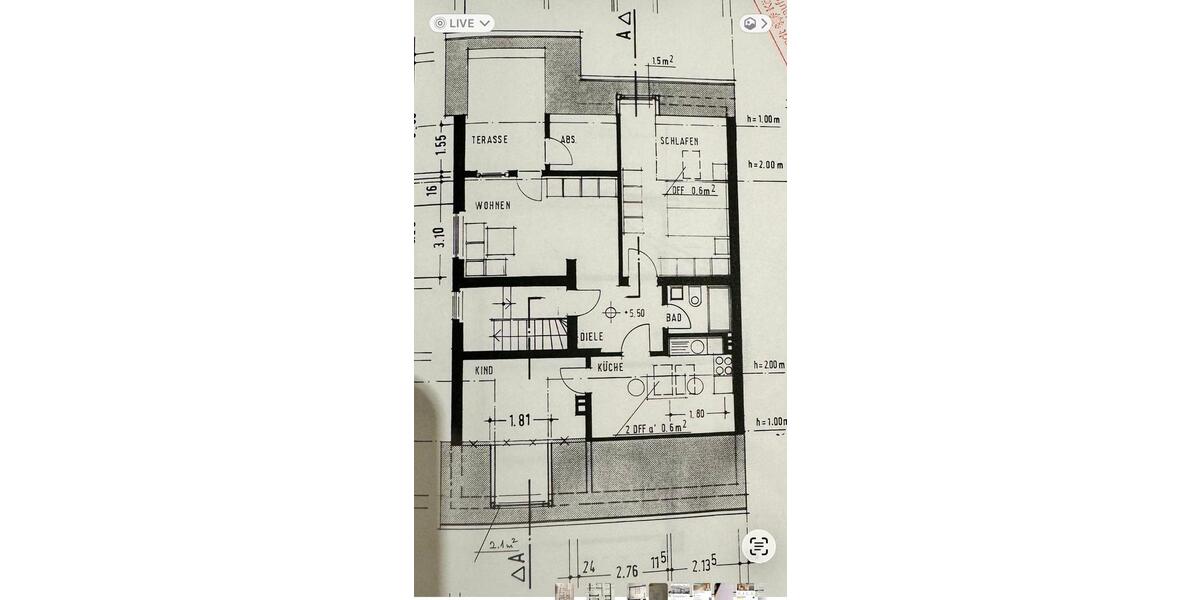 Dachgeschoßwohnung Köln Heimersdorf - 3 Zimmer, 60 m&sup2;, 1.020&euro; | Angebot:26302290