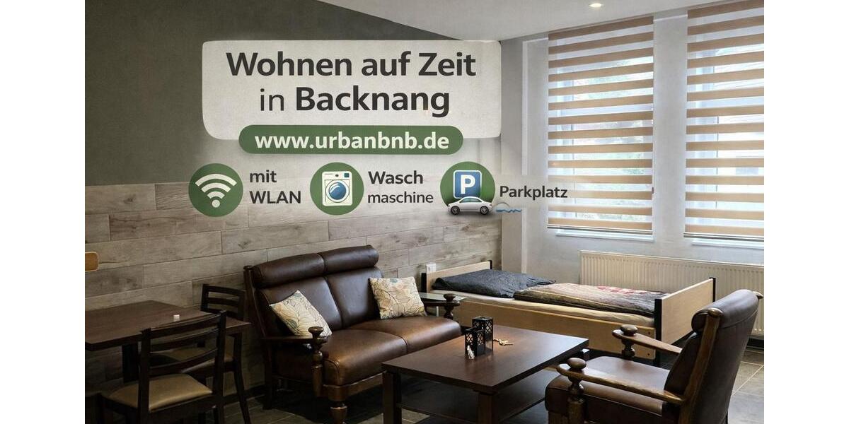 Wohnen auf Zeit Backnang - 1 Zimmer, 38 m&sup2;, 1.450&euro; | Angebot:26210779