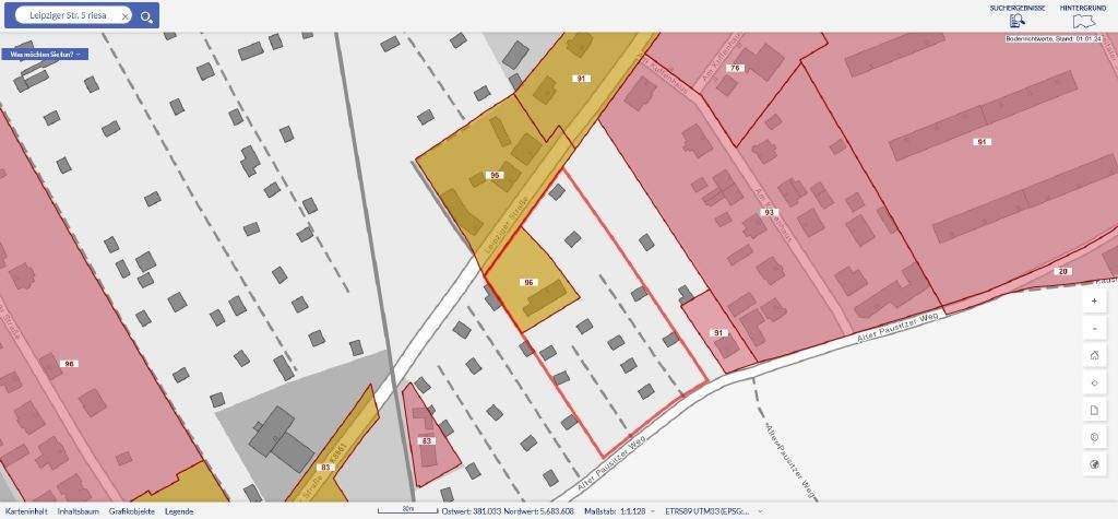 Grundstück Riesa Altriesa - 75.000&euro; | Angebot:25737911