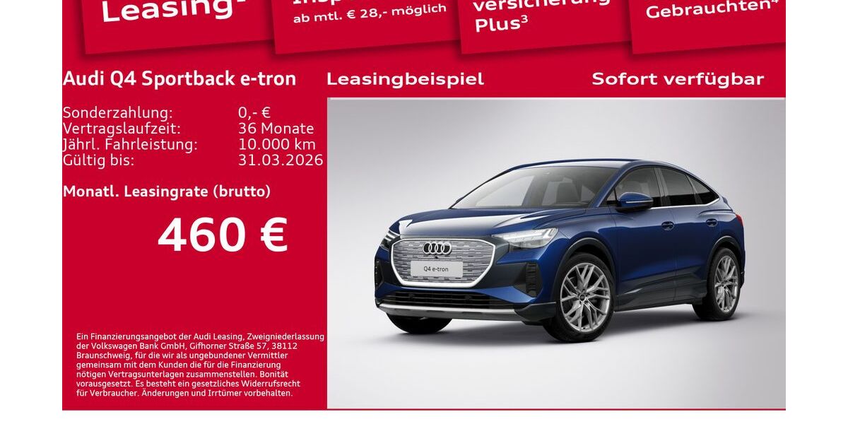 Audi Q4 e-tron 7.676 km 44.500 &euro; Berlin 10587