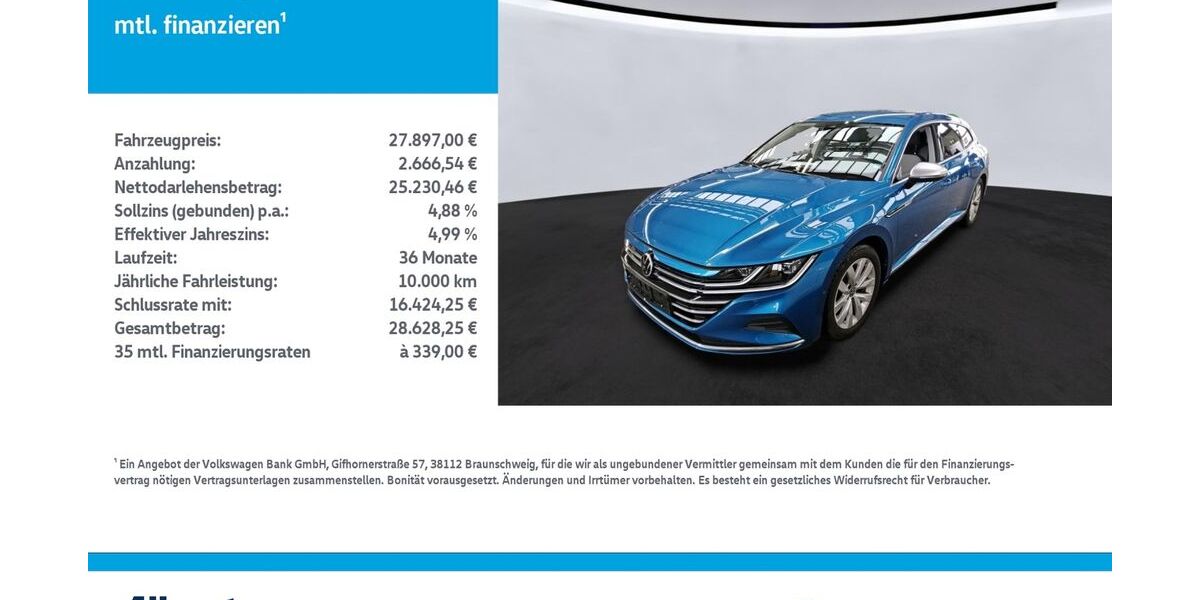 VW Arteon 43.089 km 27.897 &euro; Leinefelde-Worbis/DE 37327