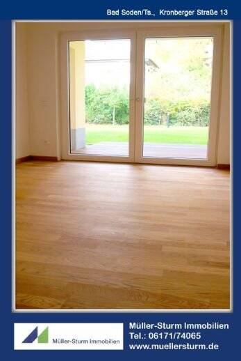 BAD SODENTS: Luxus 4-ZW im EG mit großer Terrasse ! 4 zimmer