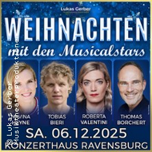 Weihnachten mit den Musicalstars 06.12.2025 Konzerthaus Ravensburg