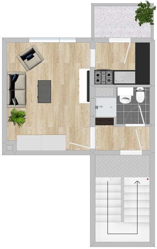 Klein aber fein! 1-Raum-Wohnung mit Dusche, Aufzug zimmer