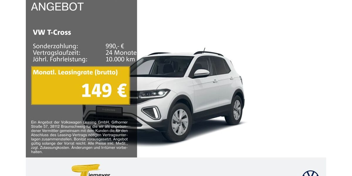 VW T-Cross 11.987 km 22.370 &euro; Bochum 44892