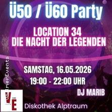 2.Norderstedter Ü50 / Ü60 Party 16.05.2026 ALPtraum Discothek