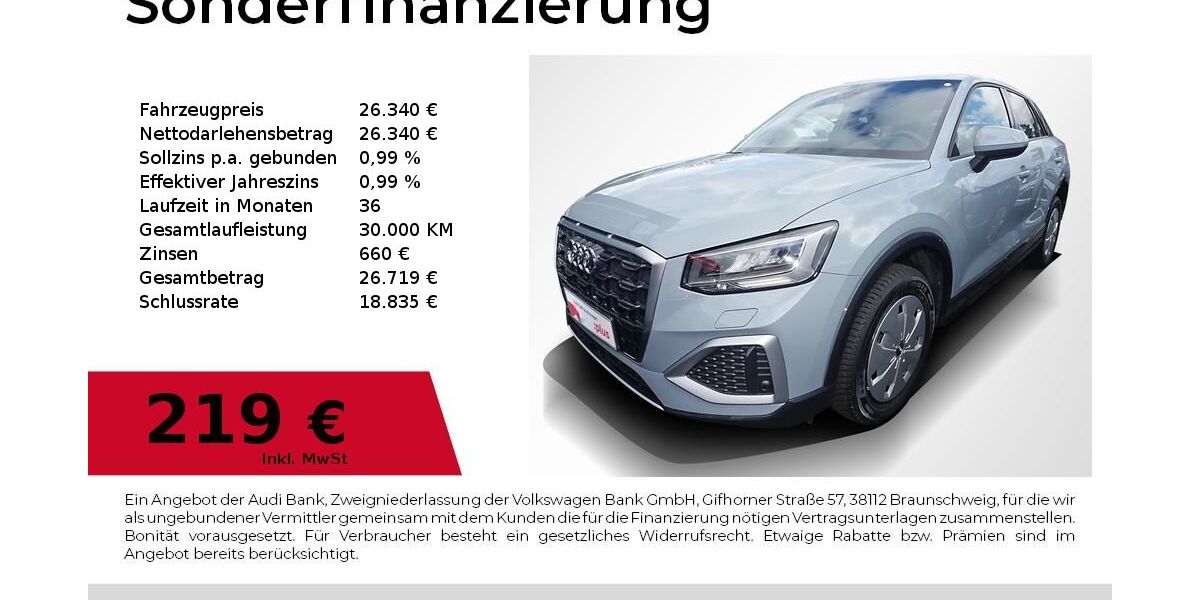 Audi Q2 6.974 km 25.840 &euro; Erlangen 91058
