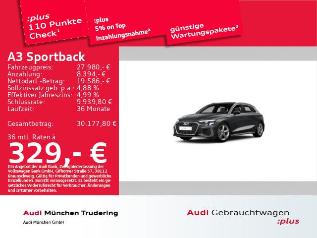 Audi A3 38.148 km 27.980 &euro; München 81825