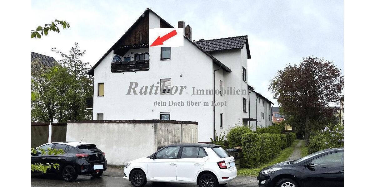 Gut vermietete 2 Zimmer-Mansardenwohnung mit Loggia und Stellplatz in ruhiger Wohnlage RH-Nord - Dachgeschoßwohnung Roth | Angebot:26737653