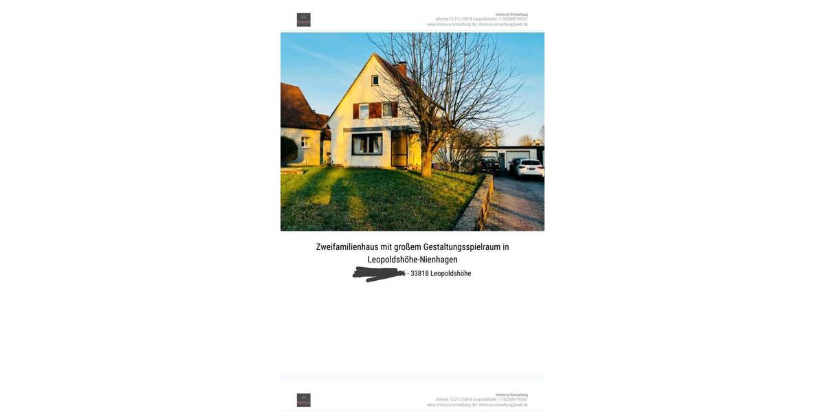 Einfamilienhaus Leopoldshöhe - 6 Zimmer, 170 m&sup2;, 355.000&euro; | Angebot:25436705